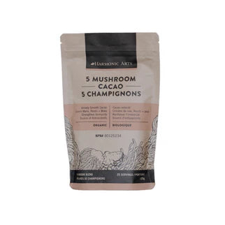 Indulge in this nourishing and immune boosting 5 Mushroom Cacao. Packed with Chaga, Cordyceps, Lion’s Mane, Reishi, and Turkey Tail.