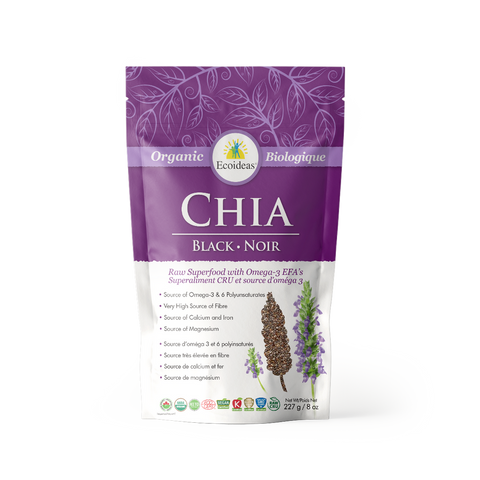 Ecoideas | Organic Black Chia Seeds 227g