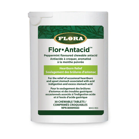 Experience fast, natural relief from heartburn with Flor•Antacid™