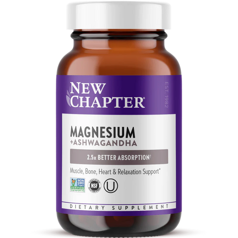 Magnesium supplement for men and women benefits muscle, bone, heart & nerve health.* Good for calm & relaxation with science-backed organic Ashwagandha