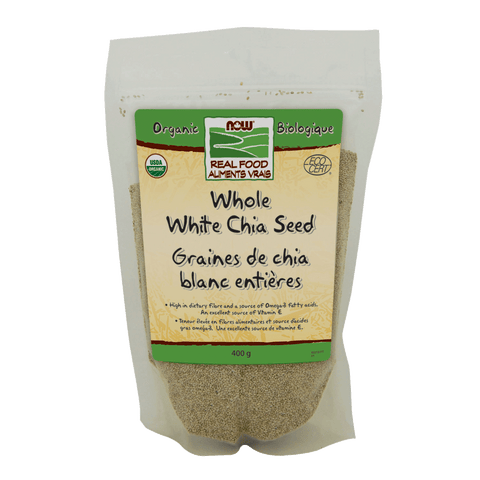 NOW | Chia Seeds Whole, White, Organic