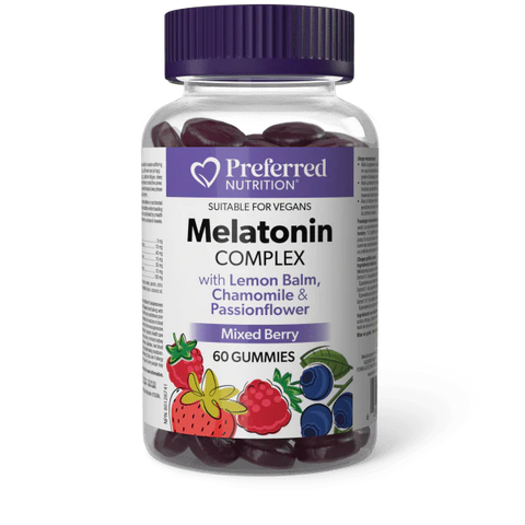 Preferred Nutrition Melatonin Complex helps you fall asleep faster and stay asleep longer.