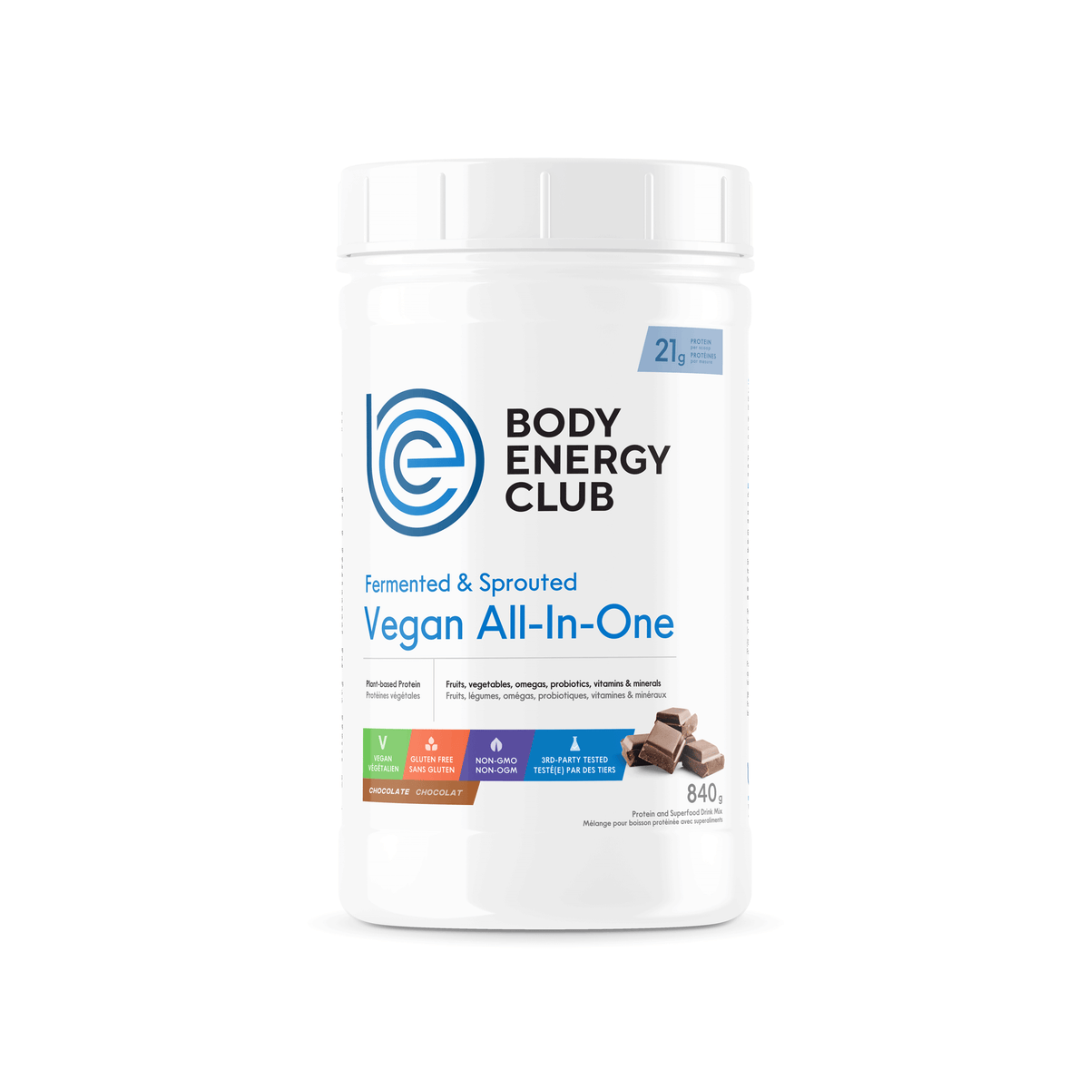 Vegan All-in-One Fermented Protein by Body Energy Club